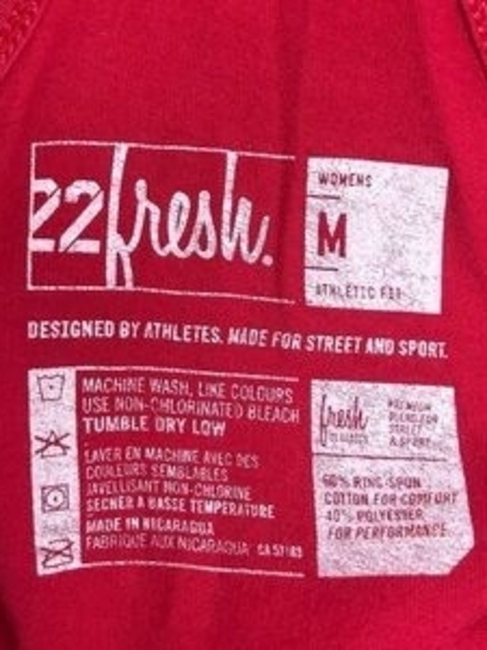 fresh Red Racerback Tank with White Logo - Picture 2 of 3
